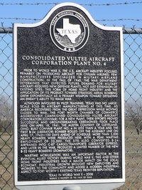 - Texas Historical Marker near the Lockheed Martin Aircraft Plant in Fort Worth - by Zane Adams