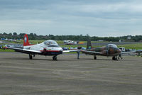  - Jet Provost's G-VIVM and G-PROV at the Air Britain flyin - by Chris Hall
