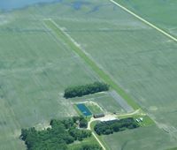  @ Traverse Air Airport - A view of Traverse Air Airport-10 miles north of Wheaton, MN-from 3000'. - by Kreg Anderson