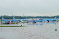  - Thomson Airways on the remote parking opposite T2 at Manchester Airport - by Chris Hall