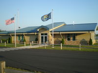  @ Harbor Springs Airport - New Terminal bldg - by Geoffrey