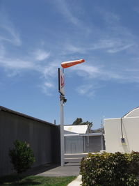  - Mid-Field Windsock in a strong wind with gusts forcing some landing go-arounds on Rwy 22 - by Doug Robertson