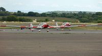  - Temporary deployment of RAF Cosford based 633 VGS's motorised gliders to Swansea Airport for the weekend.  - by Roger Winser