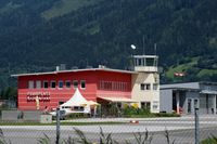  - The restaurant, airport office, tower and a bit of the hangars of Zell Flugplatz.  - by Jorrit de Bruin