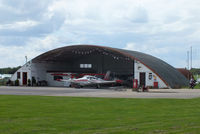  - The old wartime blister hangar on the north side of the aerodrome - by Chris Hall
