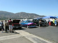  - First Sunday Aviation Museum of Santa Paula Open House & Fly-In invites car clubs-custom 1950s Mercury club coupe chopped and channeled lowrider. I owned a very favorite '49 Merc convertible 9 years. - by Doug Robertson