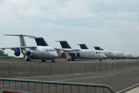  - BAe 146's stored at Kemble - by Chris Hall