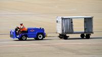  - South West Tug and baggage cart - by Ronald Barker