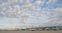  - In the morning at 7.15. Only me, some aircrafts and a beautiful sky...... - by Holger Zengler