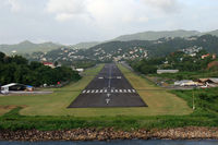  - This lovely little airport serves Castries, the capital of St. Lucia.  Larger aircraft must use Hewanorra International at Vieux Fort. - by Daniel L. Berek
