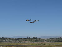  - Douglas SBD Dauntless N670AM, Chance-Vought F4U-1 Corsair N83782 and Mitsubishi A6M Zero-Sen N712Z in formation over 26, Wings Over Camarillo Airshow 2012 - by Doug Robertson