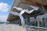  - Sculpture in front of the departure terminal. - by Tomas Milosch