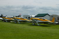  - Three identical Vans RV-7's from Newtownards NI, visiting the LAA Rally  - by Chris Hall