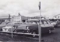 - Essendon Airport taken in 1969 when it was the main Airport for Melbourne. Shows Radar installation and Ansett-ANA Cargo buildings (scan from print) - by Anton von Sierakowski