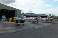  - Three Slingsby T-66 Nipper's at the Real Aeroplane Club's Wings & Wheels fly-in, Breighton - by Chris Hall