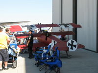  - Commemorative Air Force Socal Wing FOKKER TRI-PLANE kiddie rides and photo ops on their ramp at airshows-very popular! - by Doug Robertson