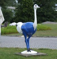  - Mr. EDAY mascot of the airfield at Strausberg (these ostriches can be found all over the town) - by Ingo Warnecke