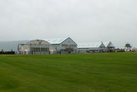  - hangars and tower at Sywell - by Chris Hall