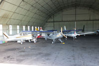  - inside the hangar at Kilrush Airfield, Ireland - by Chris Hall