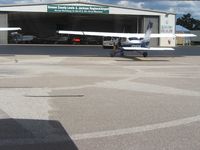  @ Greene County-lewis A. Jackson Regional Airport - Corporate hanger and N29539 just arriving. - by Bob Simmermon