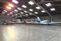  - inside the main hangar at Turweston - by Chris Hall