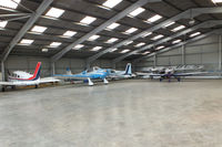  - inside the main hangar at Turweston - by Chris Hall