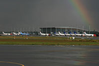 - Taken at OSL with a beautiful rainbow above the terminal. - by Phil Greiml