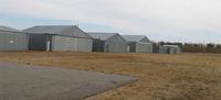  @ Henning Municipal Airport - Hangar row at Henning Municipal Airport in Henning, MN. - by Kreg Anderson