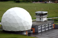  - Avinor museum (integrated in Norsk Luftfartmuseum):
Radardome of the first civil aviation radar in Norway and garage with old firetenders from Røros and Fornebu and on its roof the former tower of Namsos airport. - by Henk van Capelle