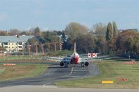  - Lining up for take-off on rwy 26L..... - by Holger Zengler