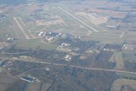  @ James M Cox Dayton International Airport - Looking west from 6500' - by Bob Simmermon