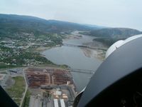  @ Namsos Airport - Airport seen from above the city Namsos. - by xx1100pilot