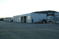  @ Namsos Airport - Terminal building is to the left.  - by xx1100pilot
