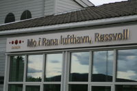  @ Mo i Rana Airport, Røssvoll - The name on the terminal building - by xx1100pilot