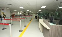  - Arrival area to the immigration check-in at the Toussaint Louverture International Airport of Port-au-Prince - by Unknown