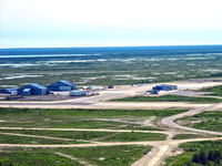  @ Churchill Airport - shot of the apron and hangars
 - by Tim Kalushka