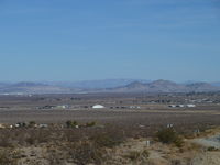  @ Inyokern Airport - View of Inyokern Airport from about two miles. Airport is regularly used as a site for filming car commercials, and was even used for a segment on Top Gear (UK). Season 13, Episode 3. - by Bo Shaw