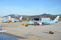  - Two Thomson Boeing 757 parked at Salzburg airport... - by AustrianA330