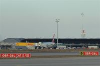  - View from apron 2 over rwy 08R/26L and some taxiways to apron 1....  - by Holger Zengler