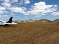  - A general view over one grooup of hangars at Bacchus Marsh - by red750