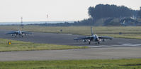  - JBG-32 Tornado ECR's 46+24 & 46+46 Landing on runway 27 after a Joint warrior sortie - by Mike stanners