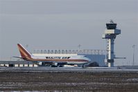  - View from visitor´s hill at DHL Air Hub north to taxiway N with fire station, tower and new hangar... - by Holger Zengler