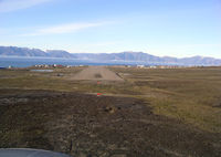  @ Pond Inlet Airport - Final for runway 02 Pond Inlet - by Tim Kalushka
