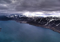  @ Pangnirtung Airport - looking north and the airport just off to the north east. - by Tim Kalushka
