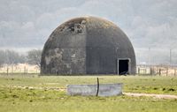  - Close up of the late 1930's Dome Trainer on the former RAF Station Pembrey technical site. - by Roger Winser