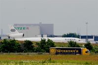  - View over Autobahn A 14 (in front) and taxiway November (behind)..... - by Holger Zengler