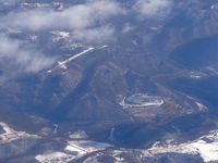  @ Welch Municipal Airport - Looking NE from 10,000 ft. - by Bob Simmermon