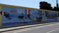  - Mural painted on the wall of the entrance to the meeting of the centenary of the French Aviation Navy
 - by BTT