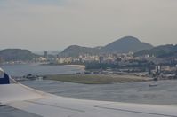  - Santos Dumont Airport, Rio de Janairo viewed from Trip ERJ190 after a 270 degree turn over the airport in preparation for landing. - by FerryPNL