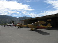  - First Sunday Aviation Museum of Santa Paula with five 1946 Aeronca 7AC CHAMPIONs on the museum ramp - by Doug Robertson